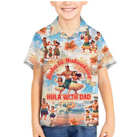 Hawaii Father's Day Family Matching Mermaid Dress and Hawaiian Shirt Hula With Dad