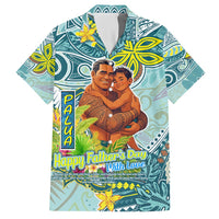 Palau Father's Day Polynesia Family Matching Tank Maxi Dress and Hawaiian Shirt Dad and Son