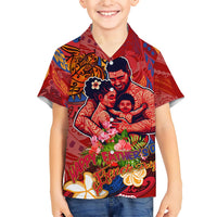 Happy Father's Day French Polynesia Hawaiian Shirt Family Turtle Hibiscus