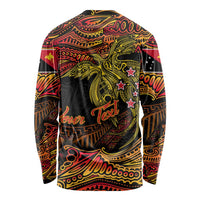 Papua New Guinea 50th Independence Day Long Sleeve Shirt Culture Spirit and Sovereignty