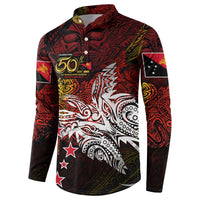 PNG 1975 - 2025 Button Sweatshirt Papua New Guinea 50th Independence Anniversary