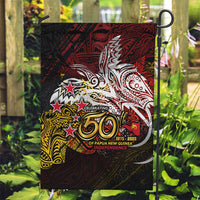 PNG 1975 - 2025 Garden Flag Papua New Guinea 50th Independence Anniversary