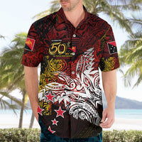 PNG 1975 - 2025 Hawaiian Shirt Papua New Guinea 50th Independence Anniversary