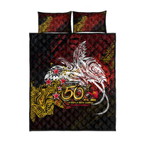 PNG 1975 - 2025 Quilt Bed Set Papua New Guinea 50th Independence Anniversary