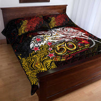 PNG 1975 - 2025 Quilt Bed Set Papua New Guinea 50th Independence Anniversary