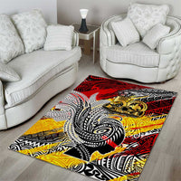 Papua New Guinea 50th Independence Day Area Rug Celebrate Our History, Inspire Our Future