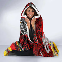Papua New Guinea 50th Independence Day Hooded Blanket Celebrate Our History, Inspire Our Future DT02 - Polynesian Pride