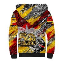 Papua New Guinea 50th Independence Day Sherpa Hoodie Celebrate Our History, Inspire Our Future