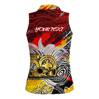 Papua New Guinea 50th Independence Day Women Sleeveless Polo Shirt Celebrate Our History, Inspire Our Future