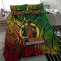 Vanuatu 45th Independence Anniversary Bedding Set Embracing Our Traditions Shaping Our Future DT02 - Polynesian Pride