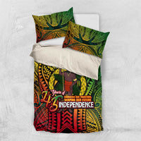 Vanuatu 45th Independence Anniversary Bedding Set Embracing Our Traditions Shaping Our Future DT02 US Twin 172cm x 218cm Art - Polynesian Pride