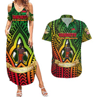 Vanuatu 45th Independence Anniversary Couples Matching Summer Maxi Dress and Hawaiian Shirt Embracing Our Traditions Shaping Our Future