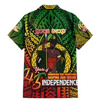 Vanuatu 45th Independence Anniversary Family Matching Mermaid Dress and Hawaiian Shirt Embracing Our Traditions Shaping Our Future