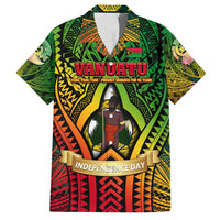 Vanuatu 45th Independence Anniversary Family Matching Summer Maxi Dress and Hawaiian Shirt Embracing Our Traditions Shaping Our Future