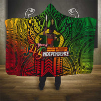 Vanuatu 45th Independence Anniversary Hooded Blanket Embracing Our Traditions Shaping Our Future DT02 - Polynesian Pride