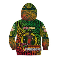 Vanuatu 45th Independence Anniversary Kid Hoodie Embracing Our Traditions Shaping Our Future DT02 - Polynesian Pride