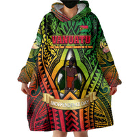 Vanuatu 45th Independence Anniversary Wearable Blanket Hoodie Embracing Our Traditions Shaping Our Future