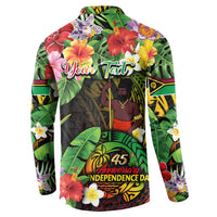 45th Anniversary of Freedom Vanuatu Button Sweatshirt Island Pride Cultural Power Pacific Unity DT02 - Polynesian Pride