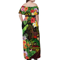 45th Anniversary of Freedom Vanuatu Off Shoulder Maxi Dress Island Pride Cultural Power Pacific Unity
