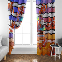 The Ocean Best Dad Window Curtain Like Marlin Happy Fathers Day To a True Hero - Polynesian Pride