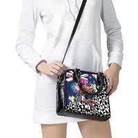 Kiwi New Zealand Rugby Shoulder Handbag Kiwis Mascot Tropical Pattern DT02 - Polynesian Pride
