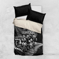 All Black Brothers Rugby Bedding Set New Zealand Maori Haka
