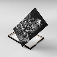 All Black Brothers Rugby Canvas Wall Art New Zealand Maori Haka