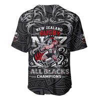 All Black NZL Rugby Champions Baseball Jersey Maori Warrior
