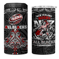 All Black NZL Rugby Champions 4 in 1 Can Cooler Tumbler Maori Warrior