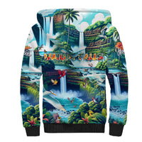 Wailua Falls Hawaii Sherpa Hoodie Kauai Natural Beauty