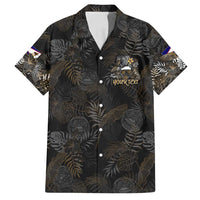 Personalized Shaka Girls America Samoa Family Matching Long Sleeve Bodycon Dress and Hawaiian Shirt Tropical Flowers Vintage DT02 Dad's Shirt - Short Sleeve Black - Polynesian Pride