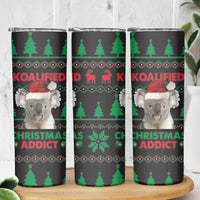 Cute Koala Skinny Tumbler Koalified Christmas Addict
