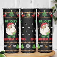 Guinea Pig Christmas Skinny Tumbler Be Jolly With Guinea Pig