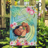 Hawaii Father's Day Garden Flag Happy Father And Child