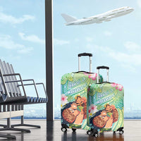 Hawaii Father's Day Luggage Cover Happy Father And Child