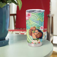 Personalised Hawaii Father's Day Tumbler Cup Happy Father And Child