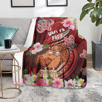 New Zealand Father's Day Blanket Happy Father And Child