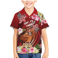 Personalised New Zealand Father's Day Family Matching Mermaid Dress and Hawaiian Shirt Happy Father And Child