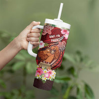 Personalised New Zealand Father's Day Tumbler With Handle Happy Father And Child