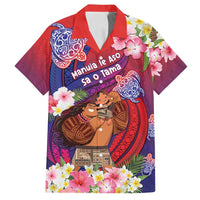 Personalised Samoa Father's Day Family Matching Long Sleeve Bodycon Dress and Hawaiian Shirt Happy Father And Child