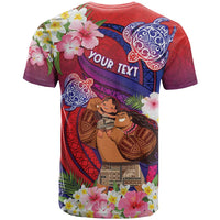 Personalised Samoa Father's Day T Shirt Happy Father And Child