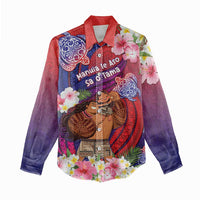 Personalised Samoa Father's Day Women Casual Shirt Happy Father And Child