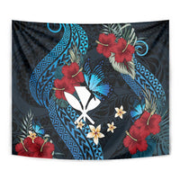 Hawaii Butterfly Tapestry Kanaka Maoli Mix Hibiscus