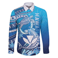 Hawaii Family Matching Puletasi and Hawaiian Shirt Turtle With Hammerhead Shark Oceanic