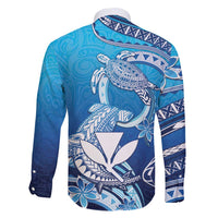 Hawaii Family Matching Puletasi and Hawaiian Shirt Turtle With Hammerhead Shark Oceanic