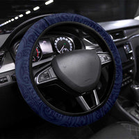 Hawaii Steering Wheel Cover Turtle With Hammerhead Shark Oceanic DT04 Universal Fit Blue - Polynesian Pride