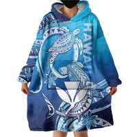 Hawaii Wearable Blanket Hoodie Turtle With Hammerhead Shark Oceanic