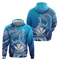 Hawaii Zip Hoodie Turtle With Hammerhead Shark Oceanic