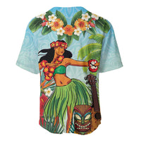 Hawaii Lei Day Baseball Jersey Hula Girl With Tropical Forest DT04 - Polynesian Pride