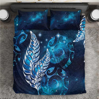 New Zealand Matariki Bedding Set Maori Koru Mix Silver Fern